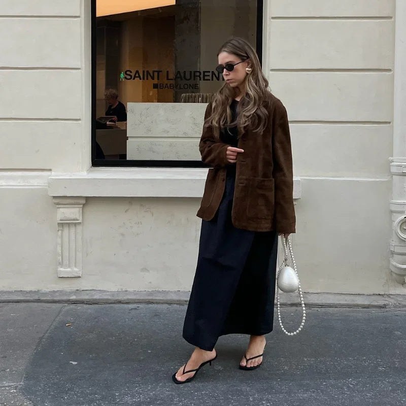 Modische Wildlederjacke für Damen