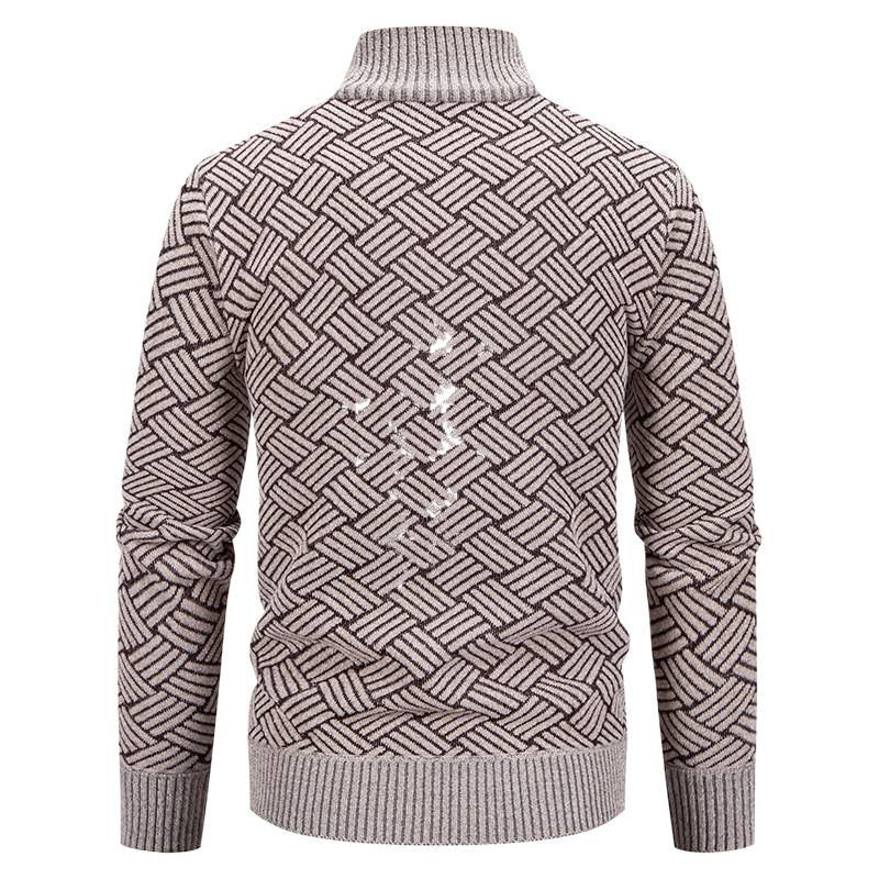 Modischer Cardigan mit Karomuster für Herren