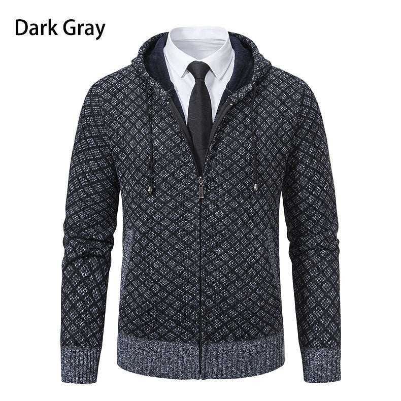 Modisches Kapuzen-Sweatshirt mit Muster für Herren