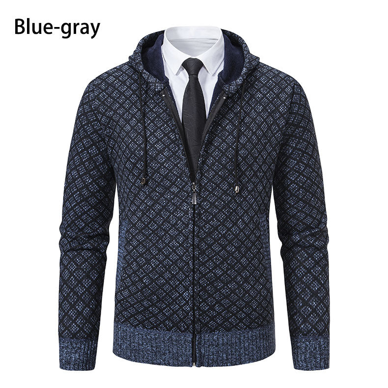 Modisches Kapuzen-Sweatshirt mit Muster für Herren