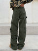 Robin - Retro cargohose mit vielen taschen und weitem bein