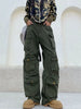 Robin - Retro cargohose mit vielen taschen und weitem bein