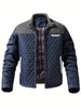 Kaleb - Wattierte herrenjacke mit stehkragen