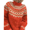 Norweger Strickpullover mit Rollkragen für Damen