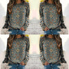 Dani - Eleganter pullover mit floralem muster