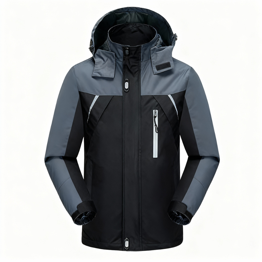 Zweifarbige Wärmehaltende Winterjacke für Herren