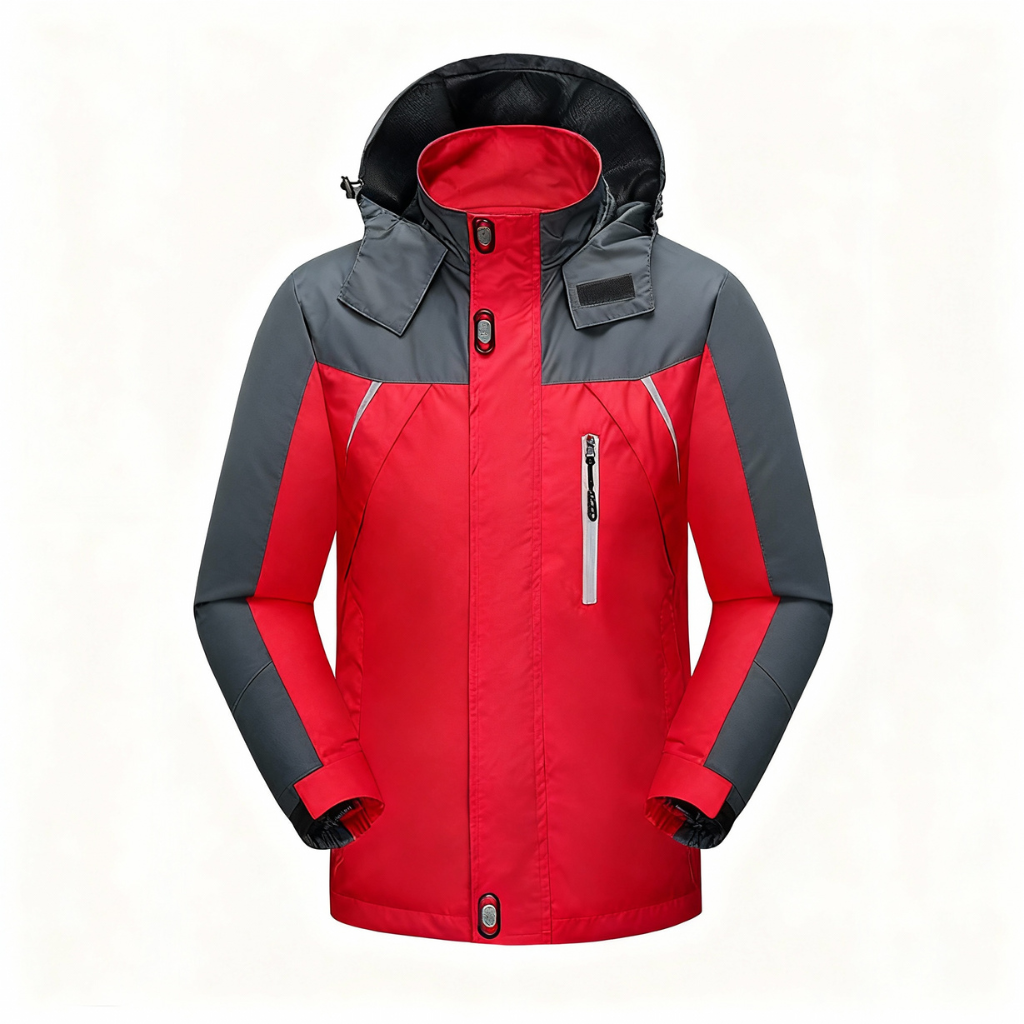 Zweifarbige Wärmehaltende Winterjacke für Herren