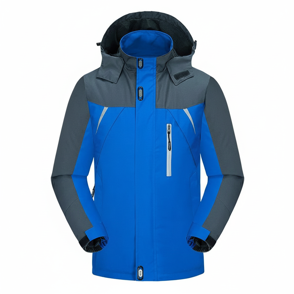 Zweifarbige Wärmehaltende Winterjacke für Herren