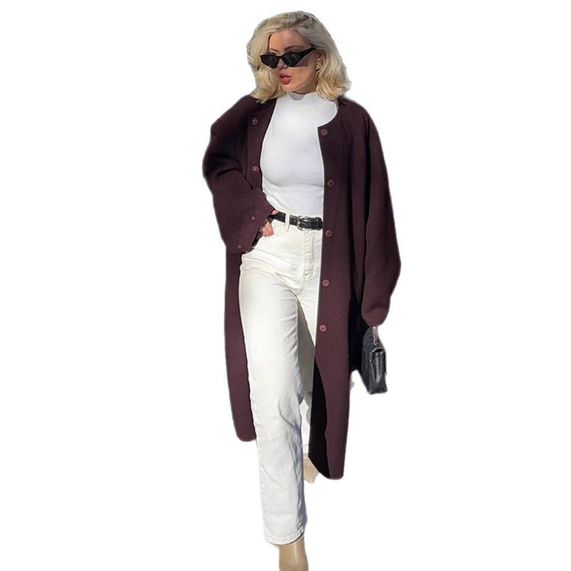 Oversized Cardigan mit Knopfdetails für Damen