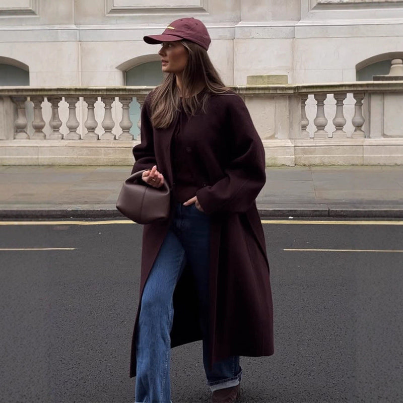 Oversized Cardigan mit Knopfdetails für Damen