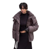 Oversized Daunenjacke mit Stehkragen für Damen
