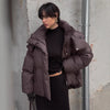 Oversized Daunenjacke mit Stehkragen für Damen