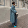 Oversized Denim Trenchcoat für Damen