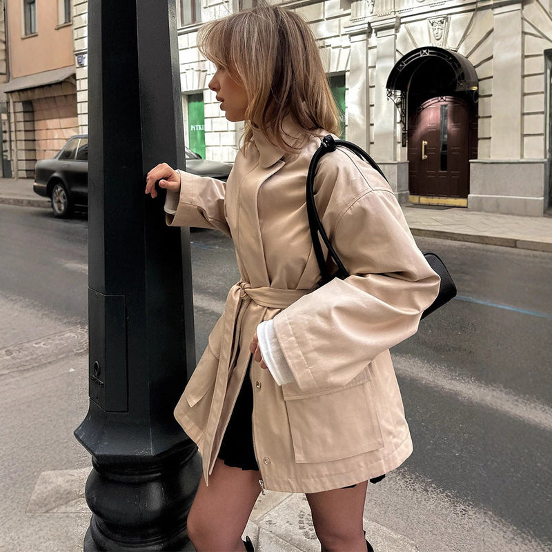 Oversized Kunstlederjacke für Damen