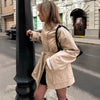 Oversized Kunstlederjacke für Damen