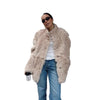 Oversized Kunstpelzjacke für Damen