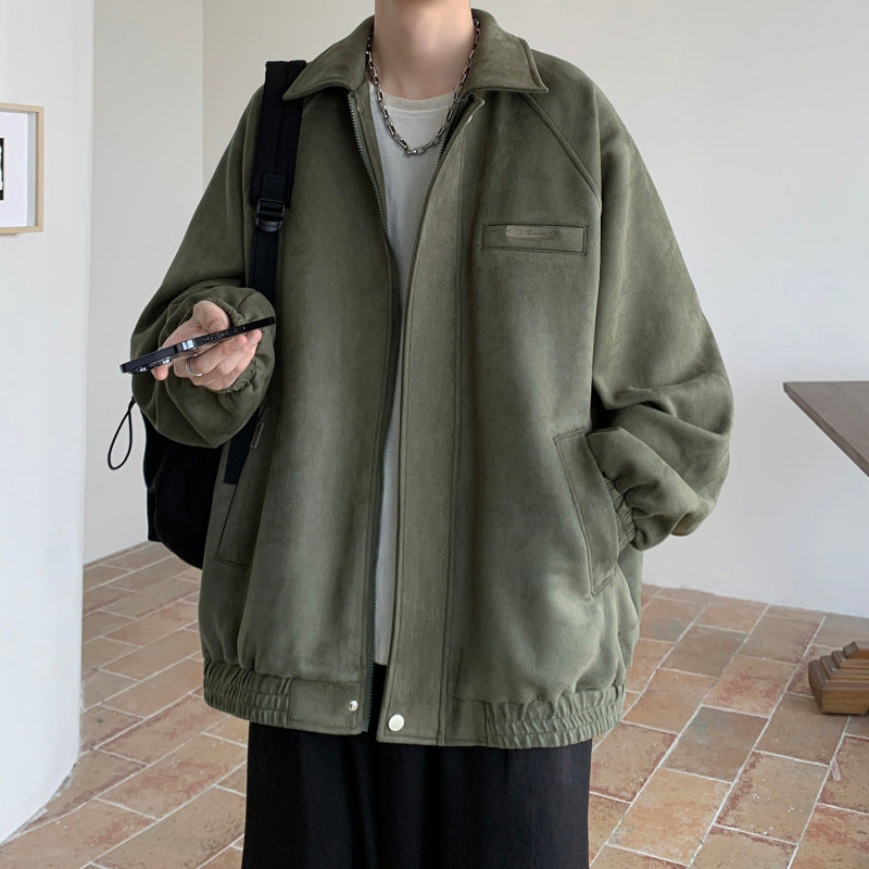 Steppjacke mit Taschen im Oversized-Stil für Herren