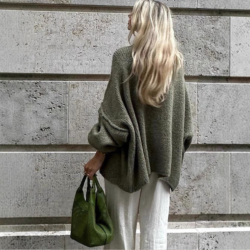 Oversized Strickcardigan mit Knopfdetails für Damen