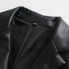 Macy - Locker Sitzende PU-Lederjacke Für Damen