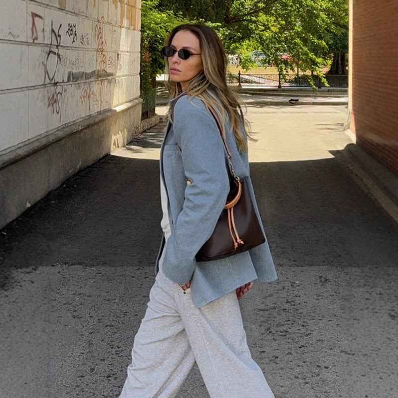 Plus Size Blazer für Damen aus Denim