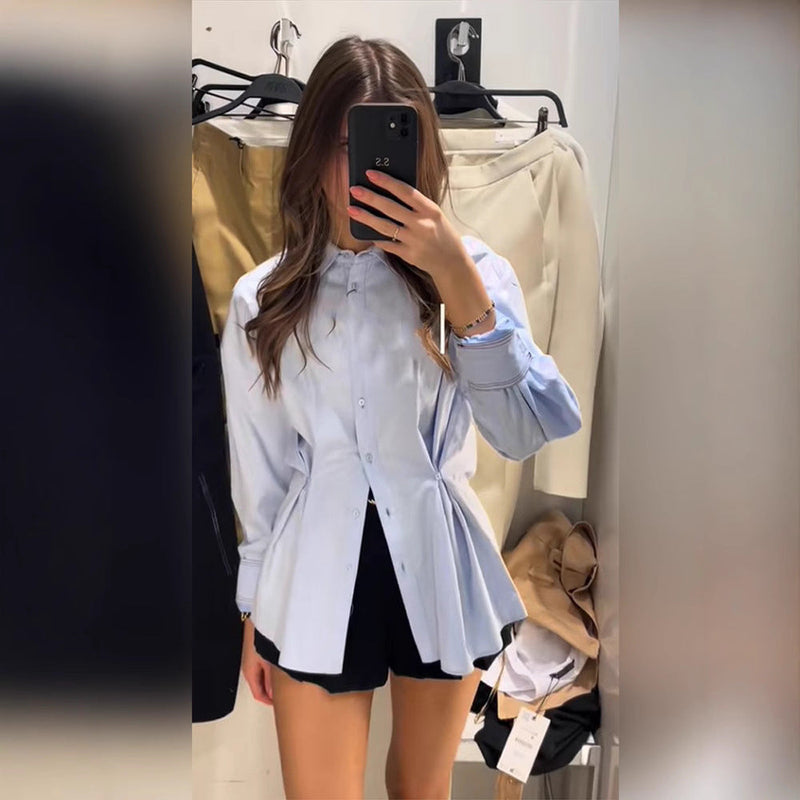 Plus Size Bluse mit eleganter Schnürung für Damen