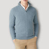 Ryley - Italienischer kaschmirpullover mit reißverschluss für herren