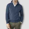 Ryley - Italienischer kaschmirpullover mit reißverschluss für herren