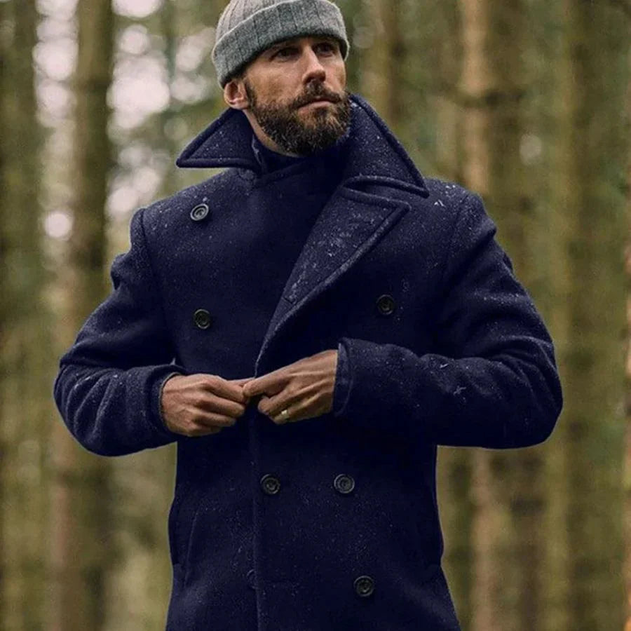 Denzel - Eleganter herren wintermantel aus wolle