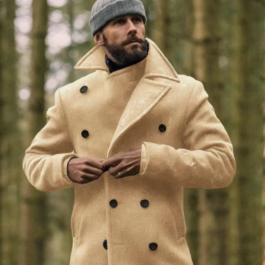 Denzel - Eleganter herren wintermantel aus wolle