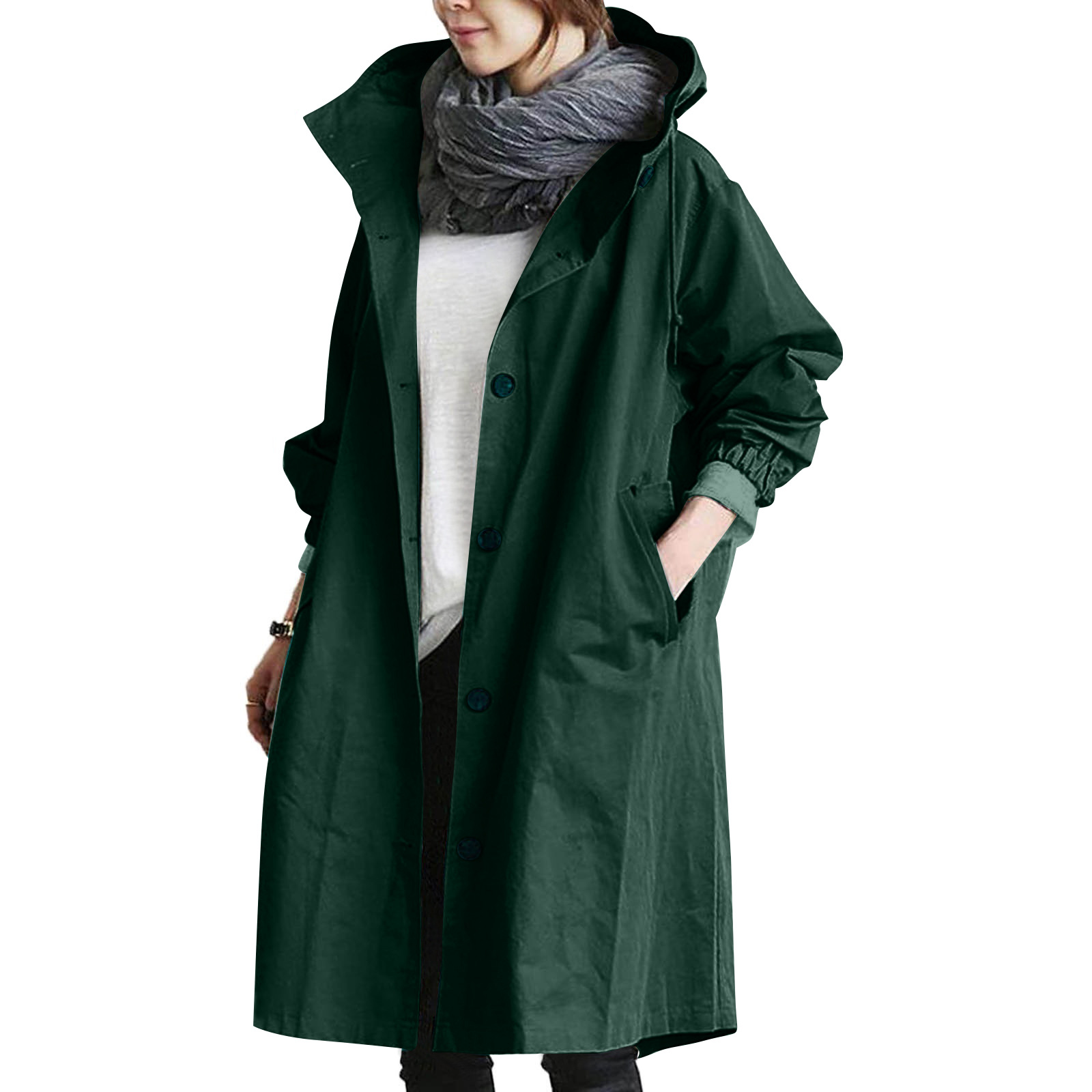 Regenjacke für Damen mit Knopfleiste