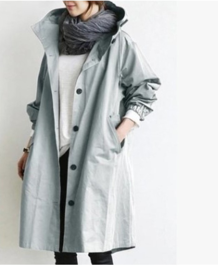 Regenjacke für Damen mit Knopfleiste