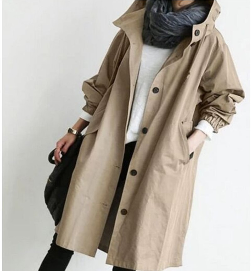 Regenjacke für Damen mit Knopfleiste