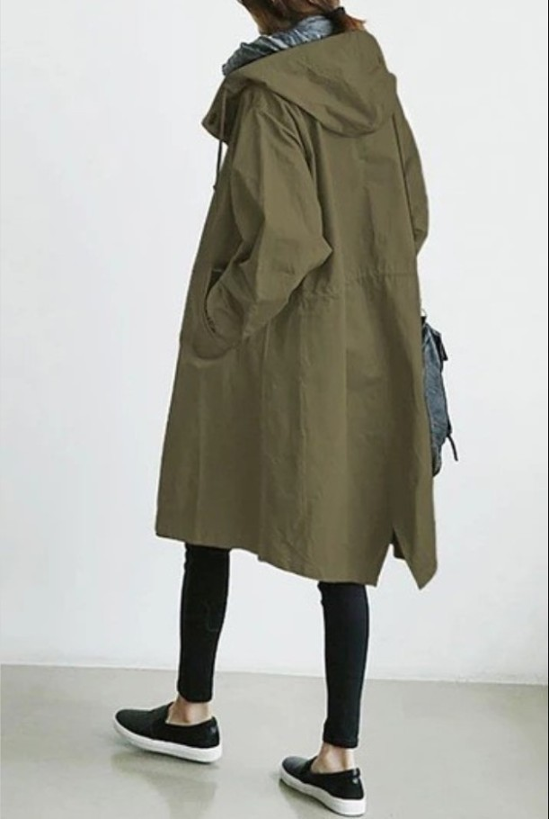 Regenjacke für Damen mit Knopfleiste