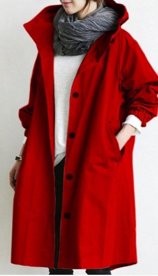 Regenjacke für Damen mit Knopfleiste