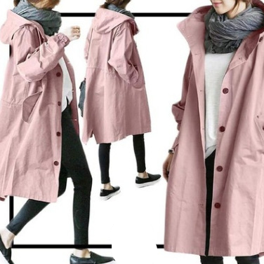 Regenjacke für Damen mit Knopfleiste