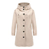 Regenjacke für Damen mit Reißverschluss und Kapuze