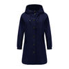 Regenjacke für Damen mit Reißverschluss und Kapuze