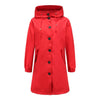 Regenjacke für Damen mit Reißverschluss und Kapuze