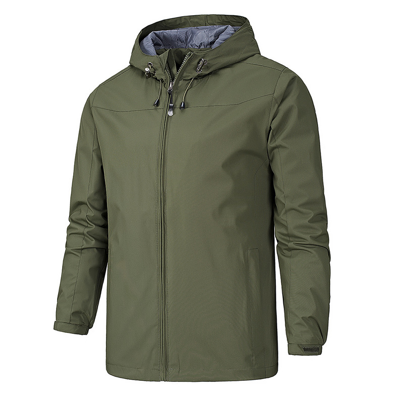 Wasserfeste Regenjacke für Herren mit Kapuze