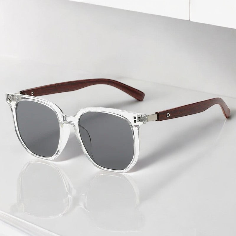 Retro Herren-Sonnenbrille aus Holz mit UV-Schutzgläsern