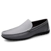 Herren-Slip-On-Loafer aus Leder mit Gummisohle und Schaumstoff-Innensohle