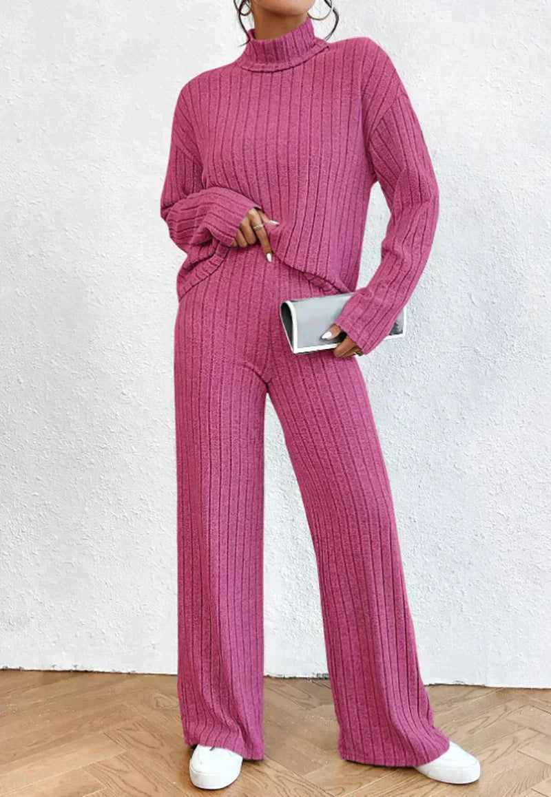 Paulette - 2-teiliges set mit rollkragenpullover und hose