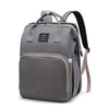 Unisex-Windelrucksack mit klappbarem Kinderbett und USB-Anschluss