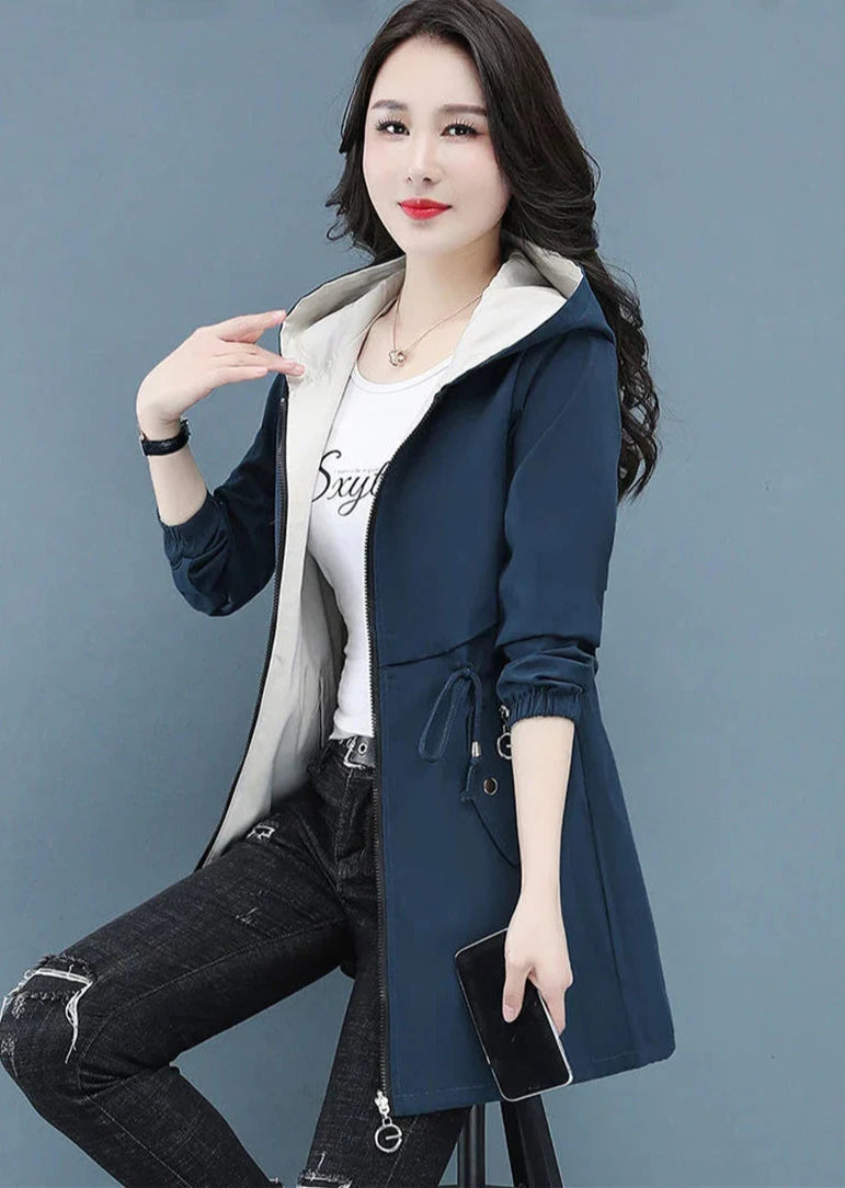 Franziska - Lange Windbreaker-Jacke