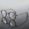 Unisex-Rundbrille aus Metall mit Blaulichtfilter für Bildschirme
