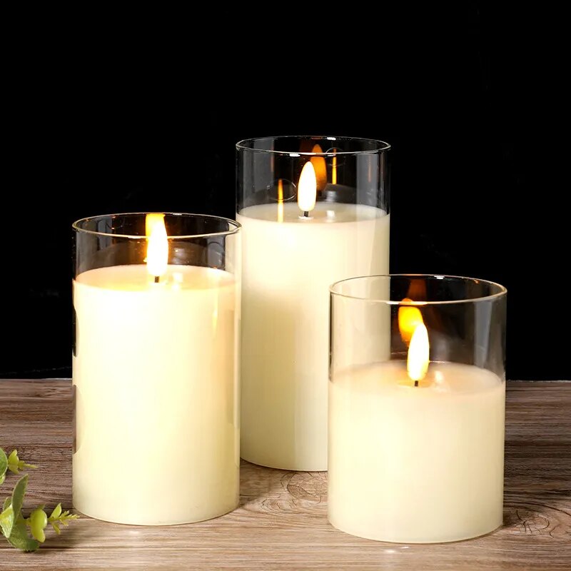 GlowFlame™ | Premium LED-Kerzenlampe mit Fernbedienung - 3er-Set