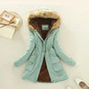 Geraldine - Warm gefütterte winterjacke mit kapuze für damen