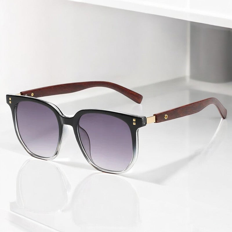 Retro Herren-Sonnenbrille aus Holz mit UV-Schutzgläsern