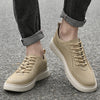 Herren-Ledersneaker mit orthopädischer Einlegesohle und Gummisohle