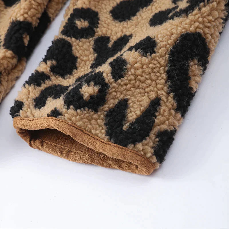 Millie - Stylischer Wintermantel Mit Leopardenmotiv